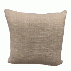 40cm Cushion Cover w/Piping - Cream